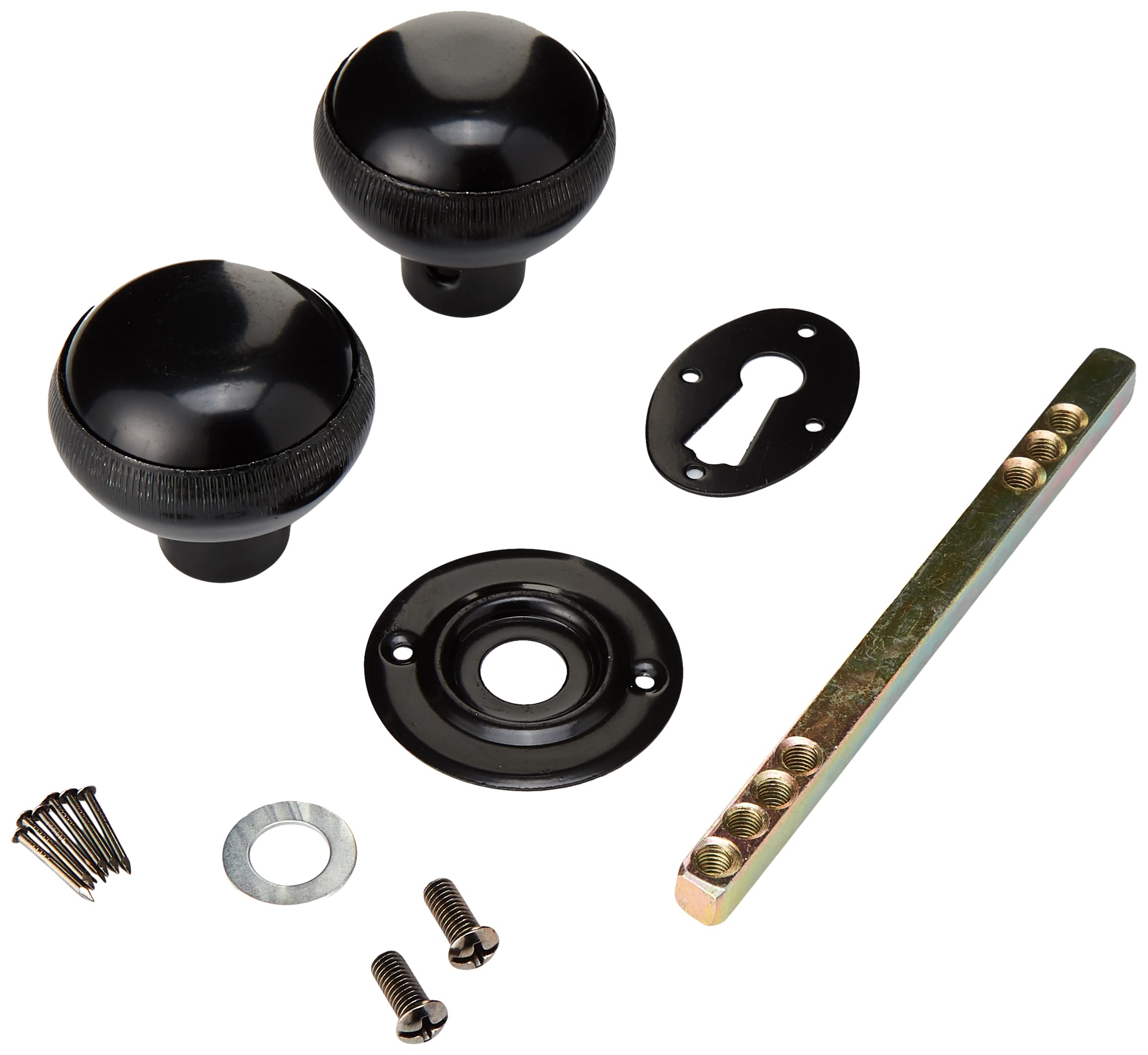 Sterling SRL8BK Rim Knob Sets, Black, Set of 2 Piece