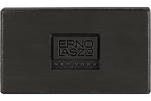 Erno Laszlo Sea Mud Deep Cleansing Bar for Skincare, Charcoal Cleansing Face Bar Purifies, Unclogs Pores, Absorbs Excess Oil, 1.7 Oz, Black