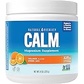 Natural Vitality Calm Magnesium Supplement, Anti-Stress Drink Mix Powder, Gluten Free, Vegan, & Non-GMO, Orange, 8 oz