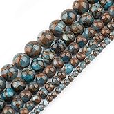 8mm Lake Blue Jade Natural Stone Beads Round Loose Beads for Jewelry Making Yochus DIY Beads Bracelet Necklace