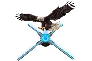 HOLOSPIN 3D Hologram Fan 22 Inch/56CM,3D Holographic Fan with WiFi and Bluetooth,624 Highlight LEDs and 2000 cd/m² Brightness,1500 Free 3D Video,3D Holographic Projector for Store Display,Events,Trade Show