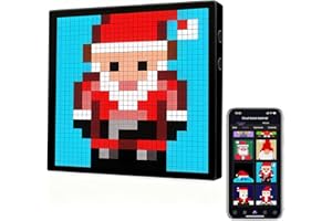 iDotMatrix LED Pixel Display, 32x32 Programmable Pixel Art Display with APP Control for Kids Boys Girls, Creative Animations,Fun Text and Digital Clock, Gaming Accessories for Desk/Wall Room Decor