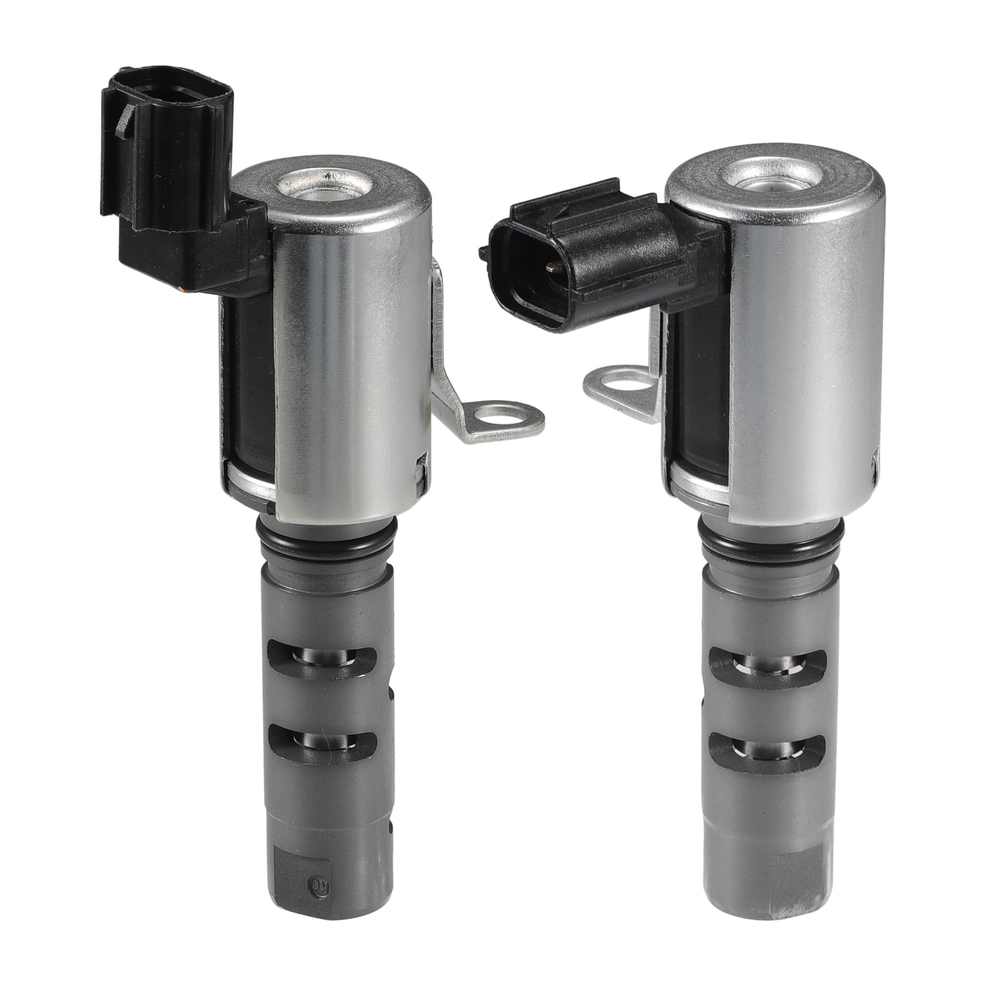 Photo 1 of INFINAUTO Engine Variable Valve Timing VVT Solenoid, Car Engine Camshaft Oil Control Valve No.1028A021/1028A022 for Chrysler 200 2011-2014 Silver Tone, 2 Pcs