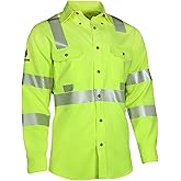DRIFIRE Unisex-Adult Drifire Fr Hi-vis Vented Work Shirt, Class 3 Type R