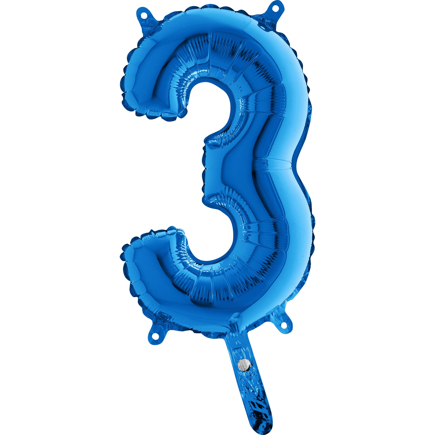 Grabo Number 3 Midiloon Mini Single Pack, Length- 14 Inch, Colour- Blue