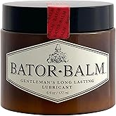 Bator Balm (Regular) Gentlemen's Long Lasting Moisturizing Lubricant. Easy Clean Up Oil Based lube. Just Wipe and go!