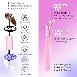 Pawotence Lash Extension Kit DIY 280pcs Brown Lash