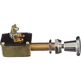 Seachoice Heavy Duty 2-Position Push-Pull Switch, On/Off | Marine Switches, Push-Pull Switches, Electrical Switches, Boat Hardware, Seachoice Push-Pull Switch Chrome Plated Brass