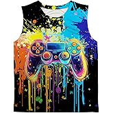 OOTBIN Boys Tank Tops Tie Dye Shirt Kids Sleeveless T Shirts Childrens Neon Tees for 5-14 Years Girls