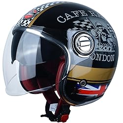 Open Face Motorcycle Helmet for Adults, DOT