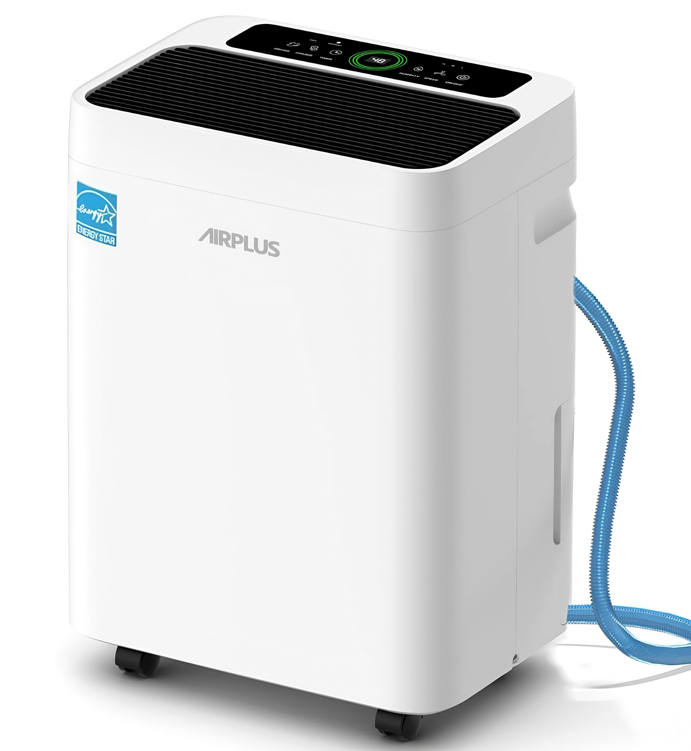 Photo 1 of 5,000 Sq.Ft Energy Star Dehumidifier For Basement,80 Pints Quiet Dehumidifiers For Home,Large Room, Bedroom With Drain Hose, 1.35 Gallon Water Tank,Smart Humidity Control & Display,4 Operation Modes