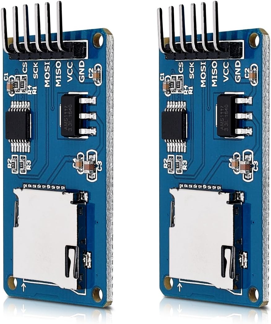 kwmobile 2x Micro SD Card Reader Module 5V Card Adapter for Arduino and