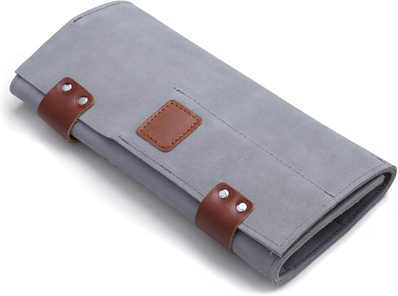 PERFEHAIR Leather Scissor Holder Pouch Case 12 Pockets Hairdresser Barber Salon