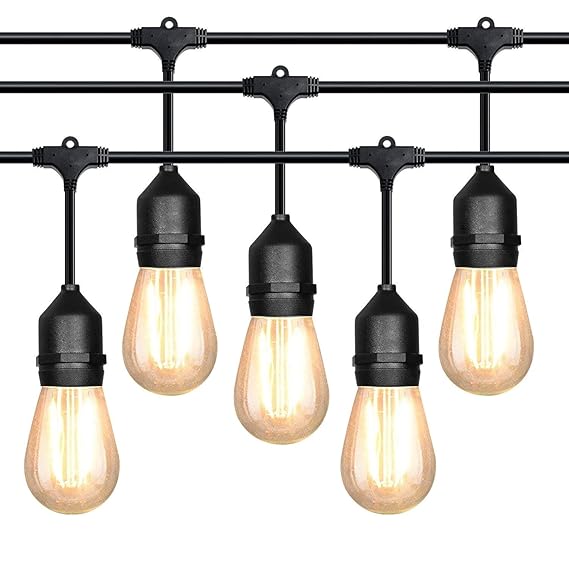 Lichterkette 10m mit 10 Led Glühbirnen, Outdoor Lichterkette Außen Lichterkette IP65 Wasserdicht für Garten, Party, Wehinacht