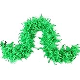 MAOFENG Turkey Feather Boa 1.64 Yards 30g /2 Yards 80g for Halloween Party Costume Decoration