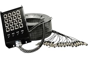 TALENT SOUND & LIGHTING Talent SS164XQ150 Stage Snake 16x4 XLR Send TRS Return 150 ft.