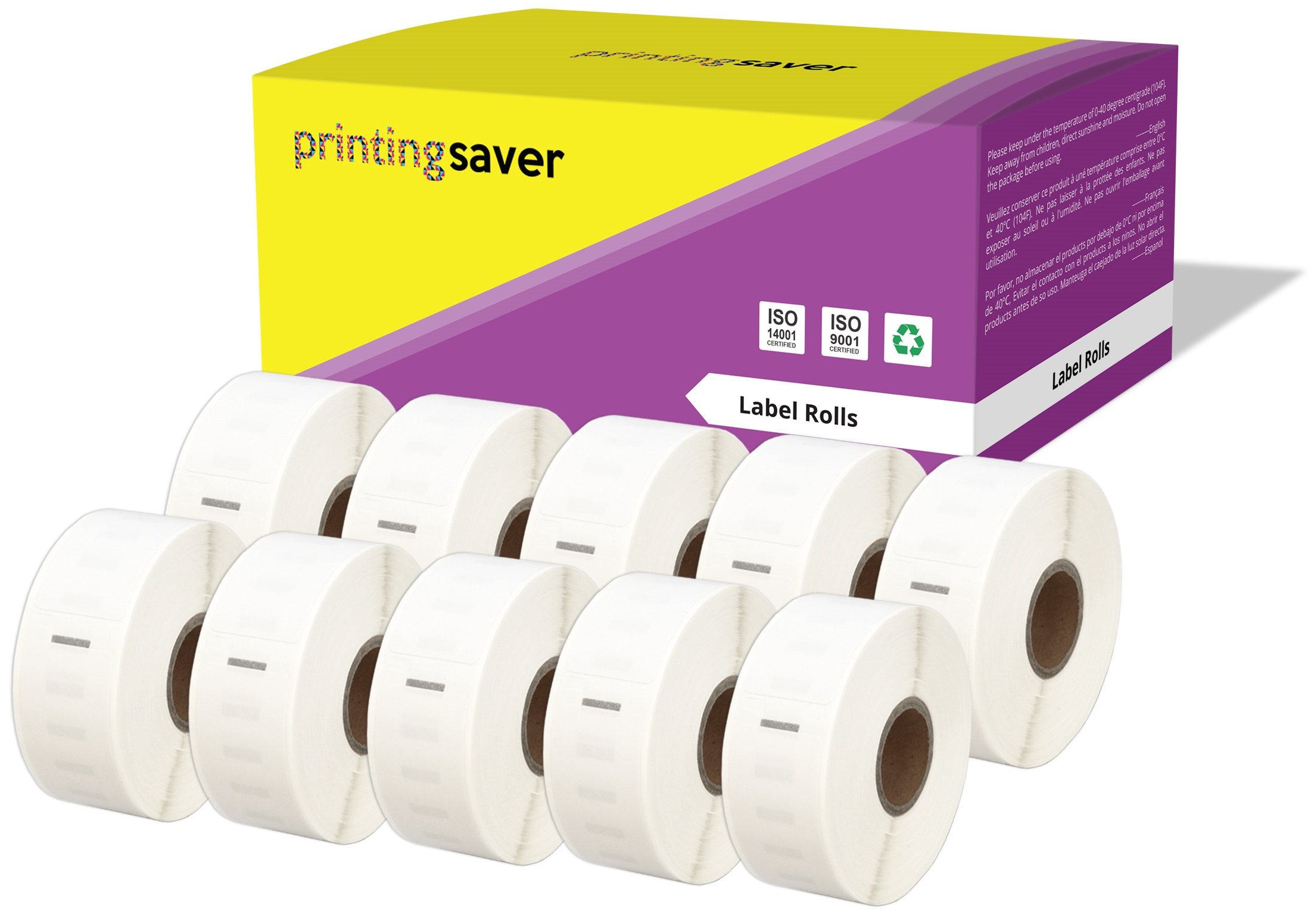Printing Saver 10x 11352 25 x 54 mm Compatible Return Address Labels Rolls (500 Labels per Roll) for LabelWriter 310 320 330 4XL 400 450 Turbo/Twin Turbo/Duo & Seiko SLP Label Printers