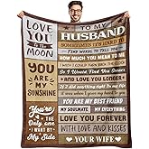 BAOERN Gifts for Husband from Wife - Valentines Day Gifts for Him - Birthday Gift for Husband - Anniversary Wedding Gift for Men - Best Husband's Ever Present - to My Husbands Blanket 50"x60"