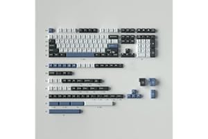 Arctic Blue White Keycaps Full Set 173 Keys Cherry Profile Doubleshot Custom Keycaps for Cherry MX Gateron Kailh Box Switches