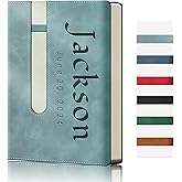 Bliver Personalized Leather Journal Custom Notebook Customized Engraved Journal Gift for Friends, Coworker,Graduation,Teacher