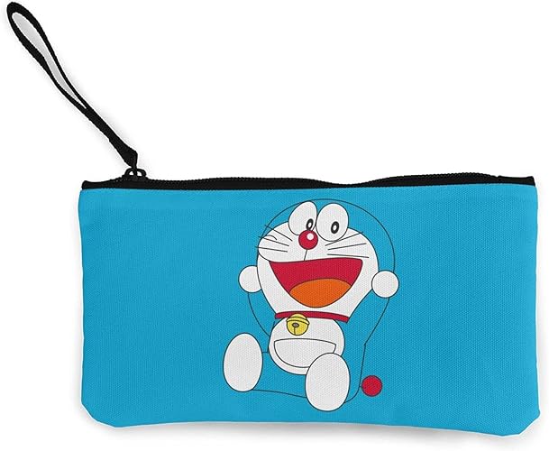 Amazon ドラえもん 1 長財布ファッション新しいキャンバス小銭入れ多機能ジッパー収納バッグハンドバッグユニセックスを運ぶのに便利 Unbeanded バッグ スーツケース