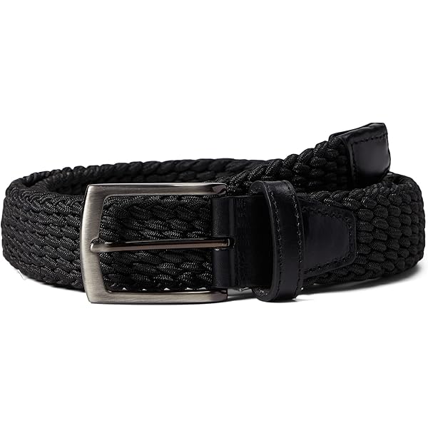Johnston & Murphy Woven Stretch Knit Belt - Belt for Men - Woven