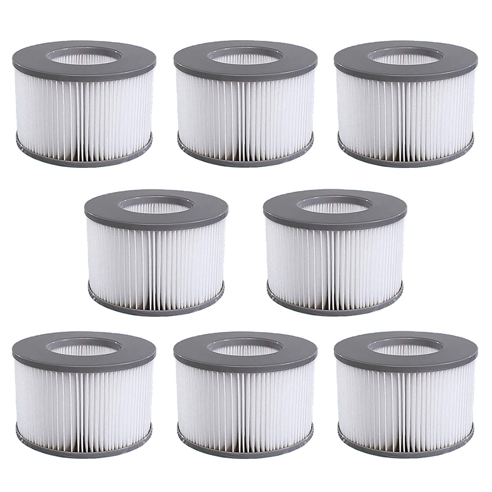 Hoimlm MSpa Replacement Filter for MSpa Filter Cartridge Water Filter, Filter for MSpa, Cartridge Pump for Hot Tubs and Spa, for Inflatable Pools - Water Filter Model from 2020 (8 Pieces)