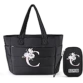 jiffordwind Personalized Initial Tote Bag for Women