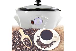 800g Coffee Bean Roaster Household Coffee Roasters Machine with Timer Electric Coffee Beans Roaster 0-240℃ Non-Stick for Cafe