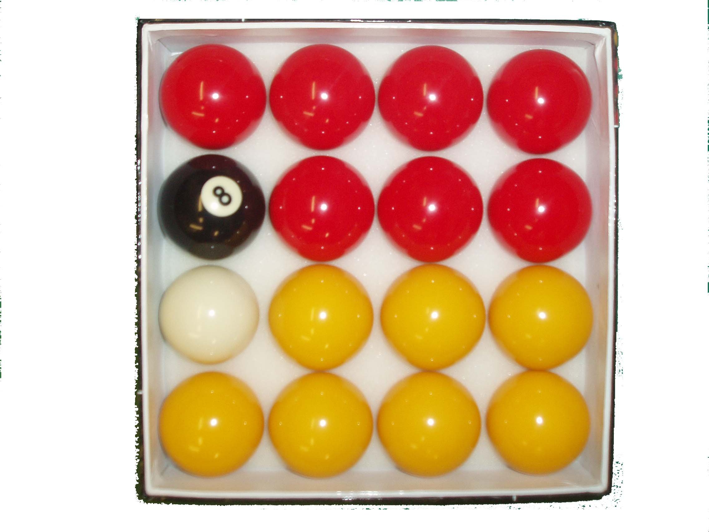 REDS AND YELLOWS 2" POOL BALLS **