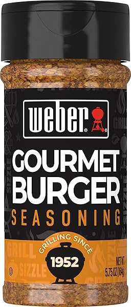 WEBER GOURMET BURGER SEASONING, 5.75 OZ