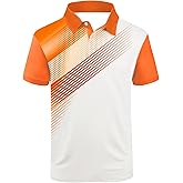 ZITY Mens Golf Shirt Short Sleeve Sport Moisture Wicking Performance Print Golf Polo Shirts for Men Collared Casual T-Shirt