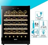 Baridi 54 Bottle Wine Cellar Fridge Dellonda DH78 Black 135L Digital Touch view 2