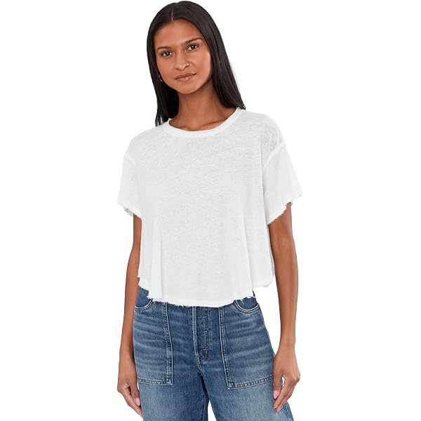 Free People Womens Elsie Swing Tee - Clo Blissful Blue MD (Women's