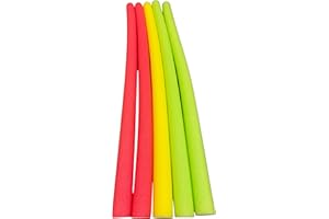FIX FIND Pool Noodles, FixFind 5 Pack of 52 Inch Hollow Foam Swim Noodles, Bright Foam Noodles for Swimming, Floating and Craft Projects