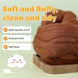 3.53oz Wool Roving Yarn, Wool Felting