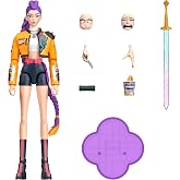 Mattel Kpop Demon Hunters HUNTR/X Rumi 6-inch Action Figure | Wearing &ldquo;How It&rsquo;s Done&rdquo; Look, Sword, Food-inspired Accessories, Swappable Faces &amp; Hands​, 21 Points of Articulation