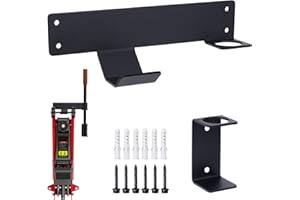 Jack Stand Wall Mount,Floor Jack Wall Mount Organizer Brackets, Truck Hydraulic Trolley Jack Holder for Enclosed Race Trailer