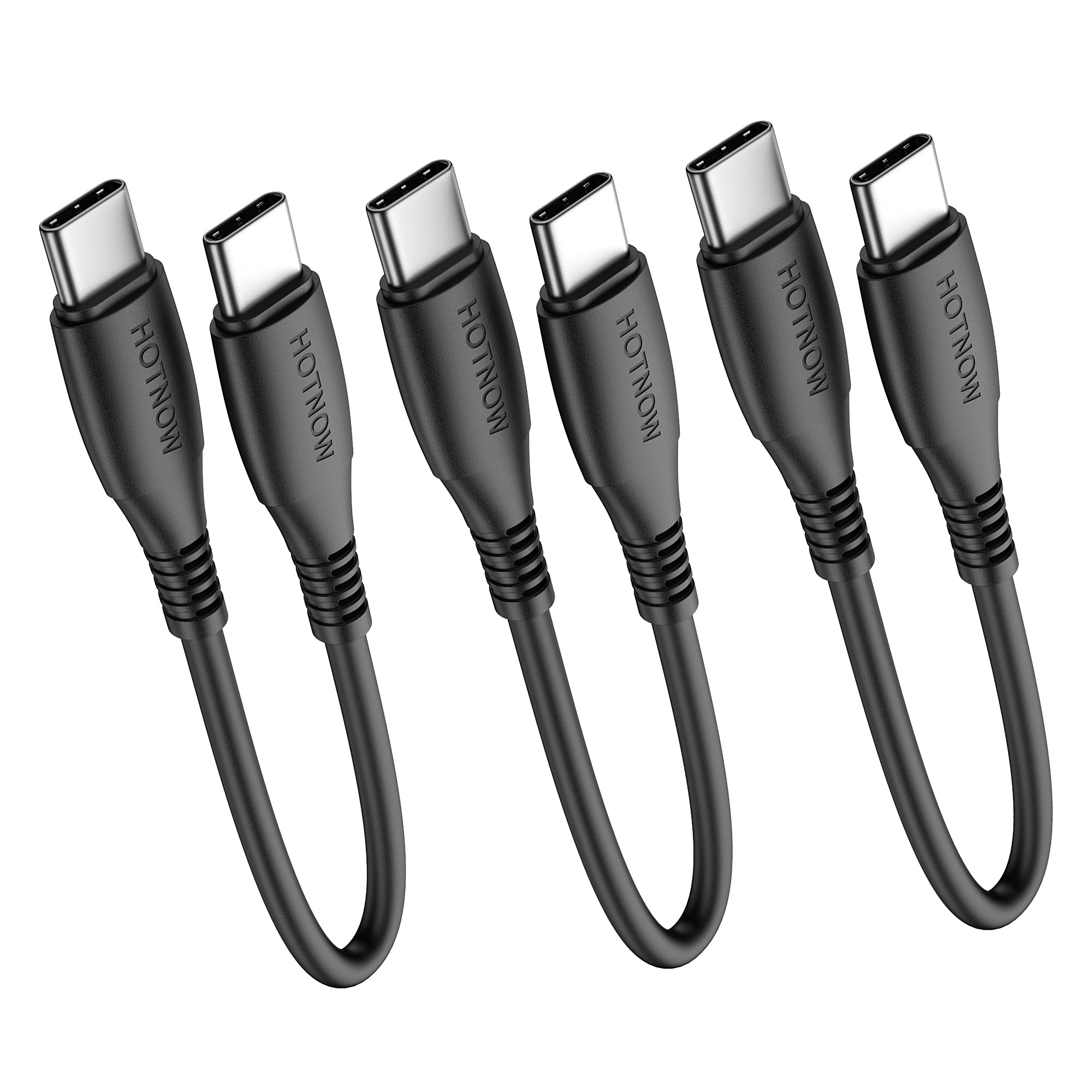 Photo 1 of HOTNOW USB C to C Cable 0.5FT 3Pack,Short 6inch USB-C 60W Fast Charging Cords for iPhone 15 16, for Samsung Galaxy S25 S24 S23, Air 2020, iPad Pro, Power Bank and Other Type c Devices