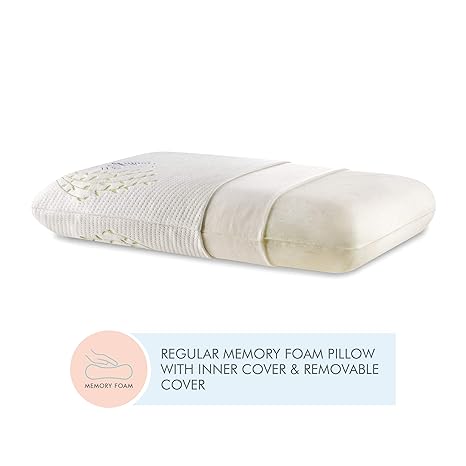 The White Willow Orthopedic Memory Foam King Size Neck Back