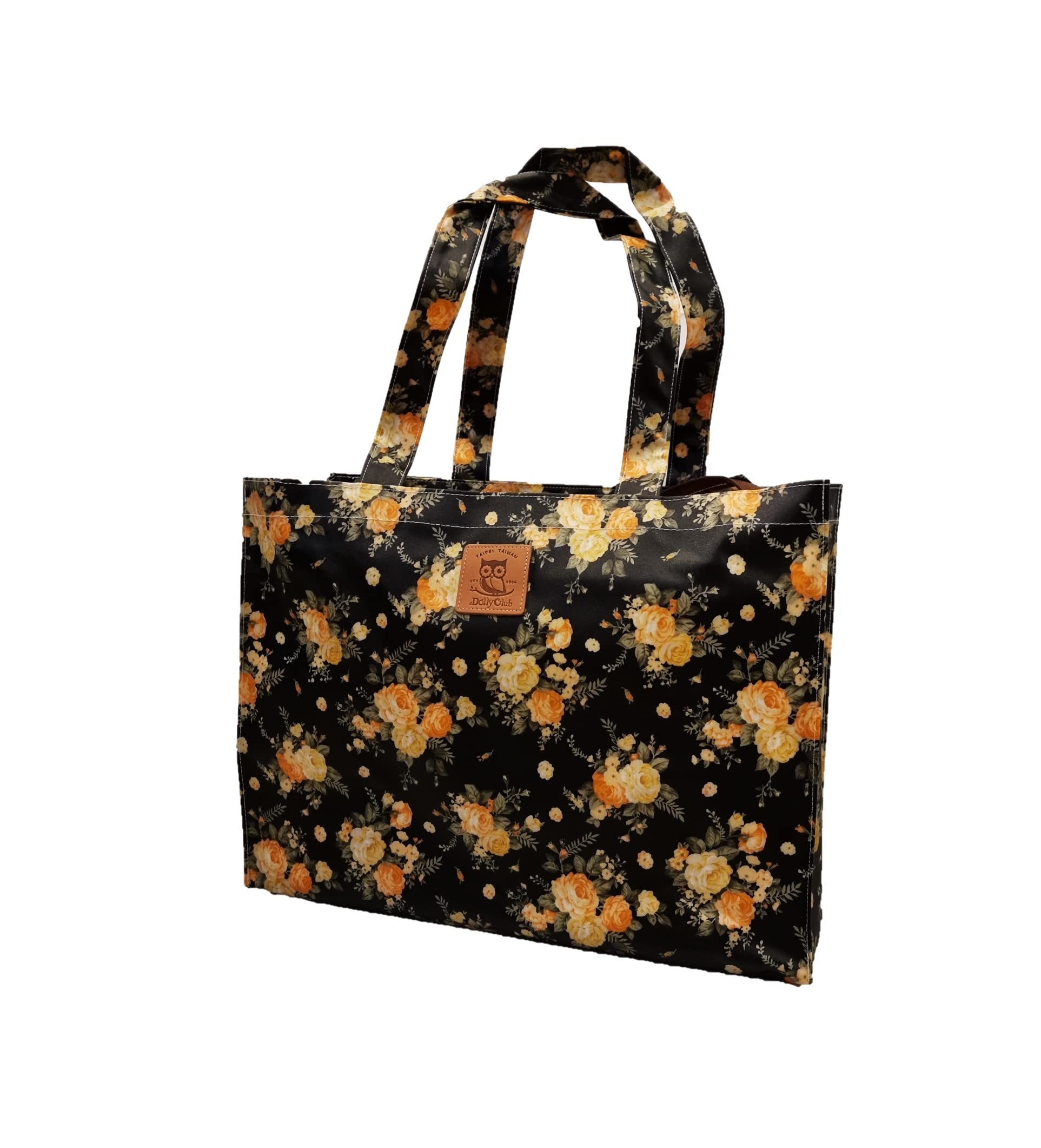 SturdyFoot Bookbag with Gusset, Music Bag, Tote Bag, Shopping Bag, Oilcloth Tote, PVC-coated Bags (Soft Oilcloth)