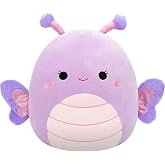 Squishmallows Original 16-Inch Brenda Lavender and Purple Butterfly - Official Jazwares Large Plush