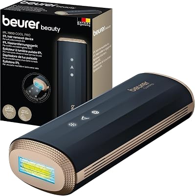 IPL 7800 PRO Depiladora con tecnología de enfriamiento, 5 niveles de intensidad, hasta 1 millón de pulsos de luz, para brazos, piernas, cara, línea del bikini y axilas, para hombres y mujeres