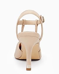 Coutgo Womens High Heels Pointed Toe Ankle Strap