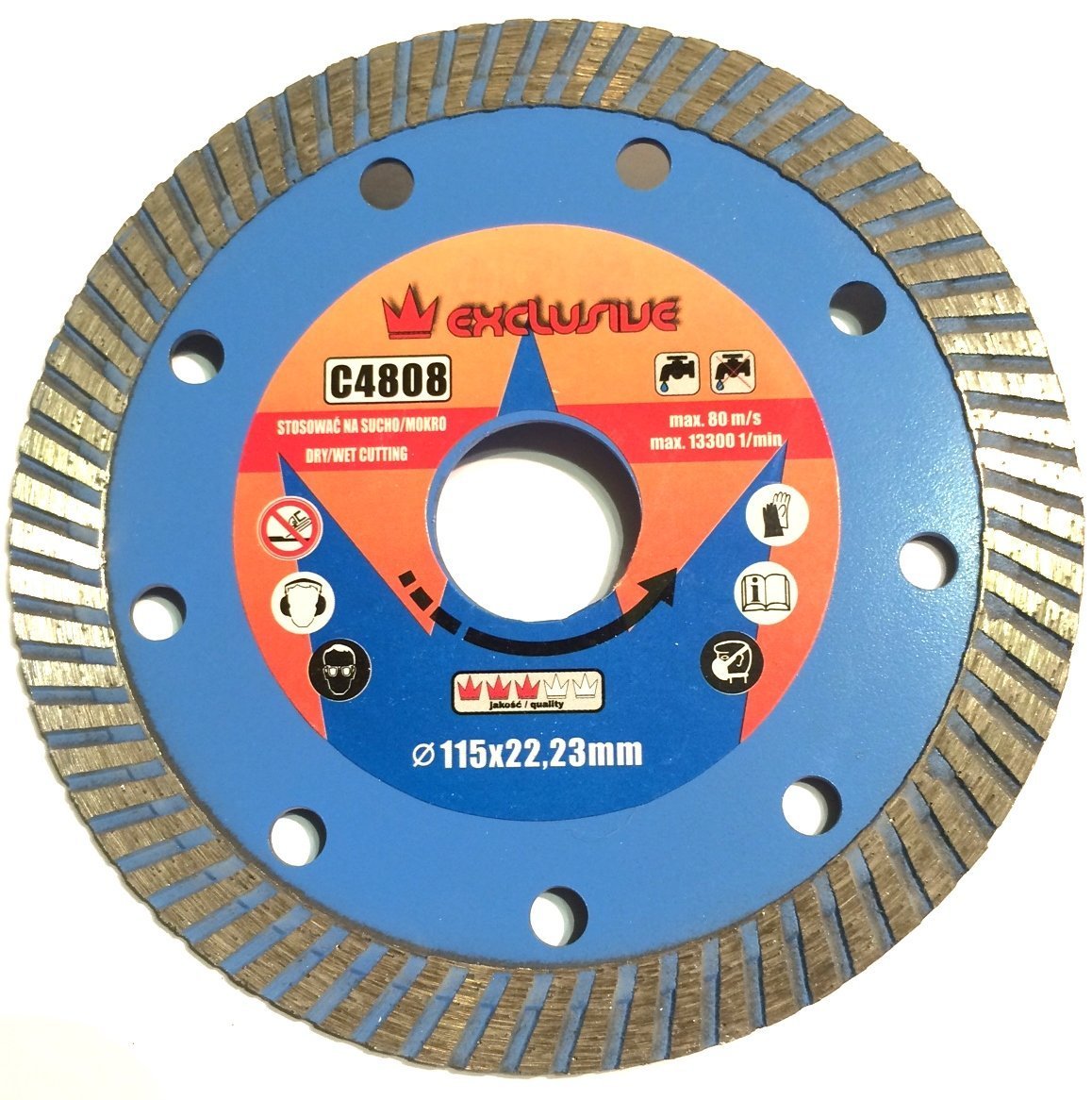 RICHMANN Exclusive Professional Diamond disc Blade 125x22.2 Dry and Wet Cutting, Tile Cutter (C4809)
