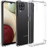 Restoo Samsung Galaxy A12 Case,Slim Clear Case with 4 [Shock Absorption] Corners Hard PC Back Soft TPU Bumper for Samsung Gal