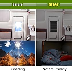 RV Door Window Shade Cover 25" (L) x