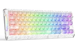 ATTACK SHARK R68HE 60% Wired Rapid Trigger 8K Mechanical RGB Gaming Keyboard with 0.005mm Accuracy,0.08ms Latency,256K Scan,H