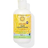 California Baby Calendula Hair Conditioner | 100% Plant-Based Kids Conditioner | Rinse-out or Leave in Conditioner | Lavender Scent | 251 mL / 8.5 oz
