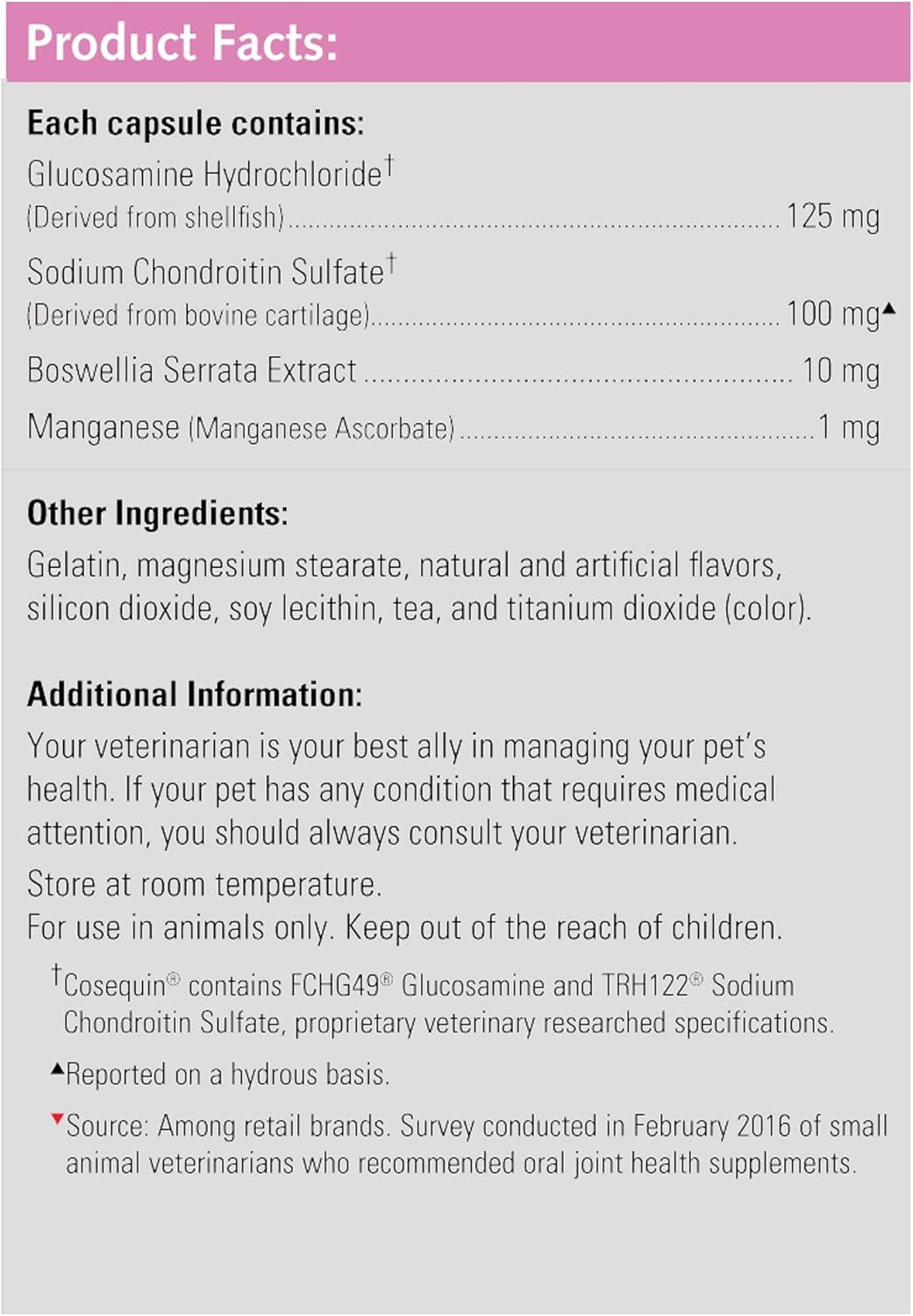 Cosequin Capsules and Cat Bone & Joint Health Supplement for Sprinkle : Pet Supplies